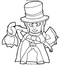 Brawl Stars Coloring Page - immagini di mortis di brawl stars