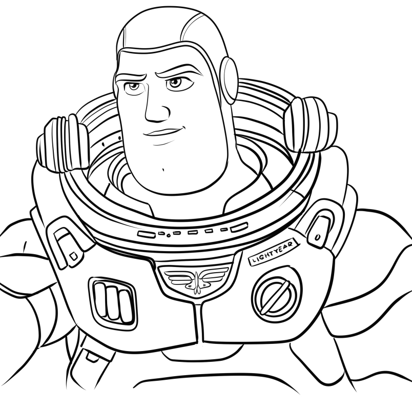 Buzz Lightyear målarbok