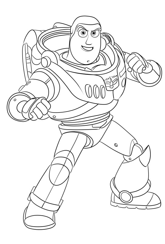 Disegno di Buzz Lightyear 03 da Lightyear - La vera storia di Buzz da stampare e colorare