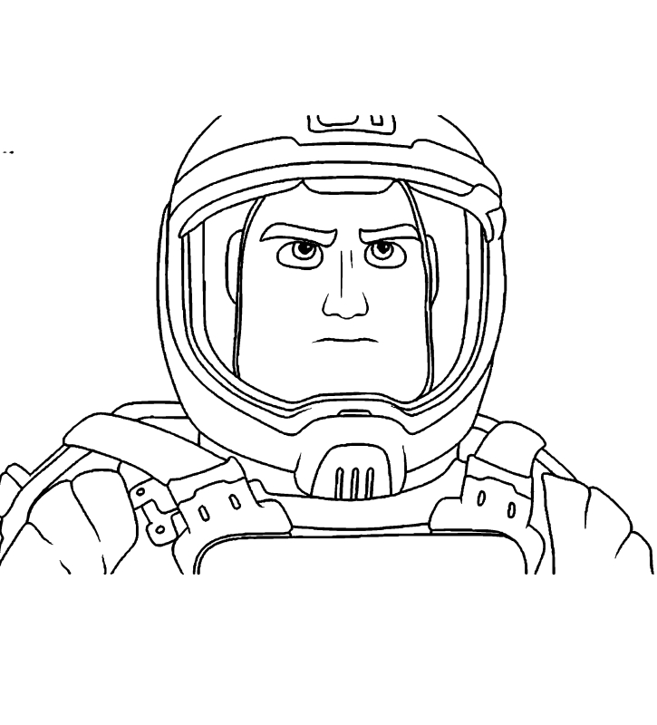 Buzz Lightyear 09 from Lightyear the movie coloring pages to print and coloring