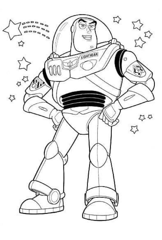 Disegno di Buzz Lightyear 12 di Toy Story da stampare e colorare
