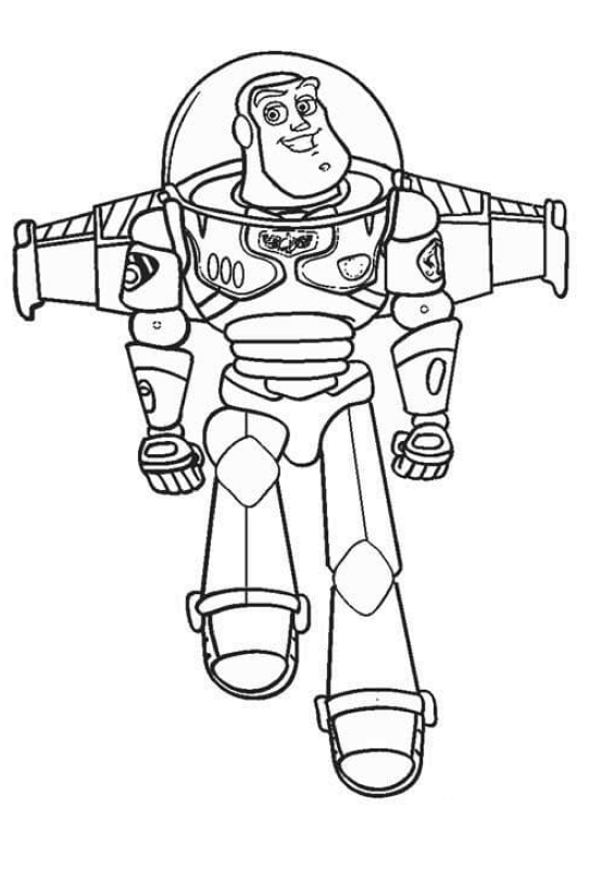 Buzz Lightyear 20 from Toy Story coloring page to print and coloring
