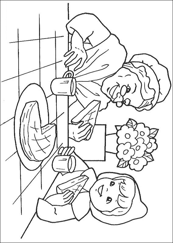 Drawing 9 from Little Red Riding Hood coloring page to print and coloring
