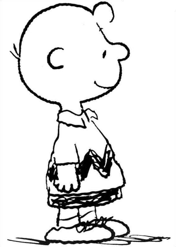 Desenho 2 de Charlie Brown para imprimir e colorir