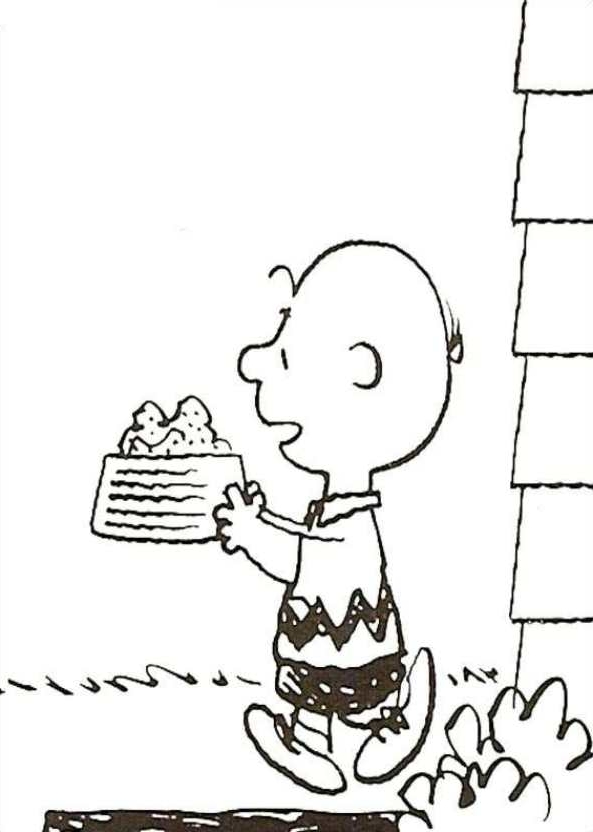 Charlie Brown dibujo 3 para imprimir y colorear