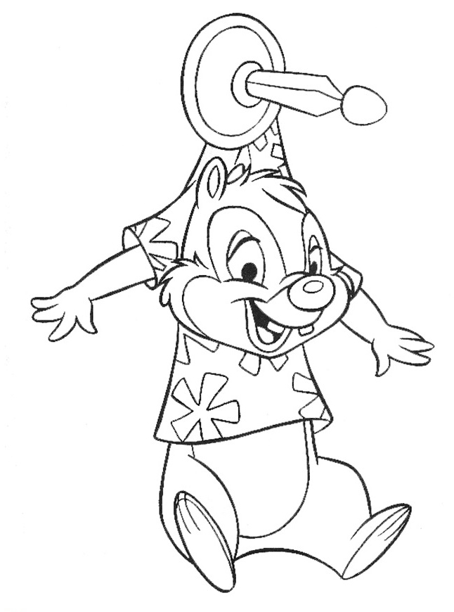 Drawing 12 from Chip and Dale coloring page to print and coloring