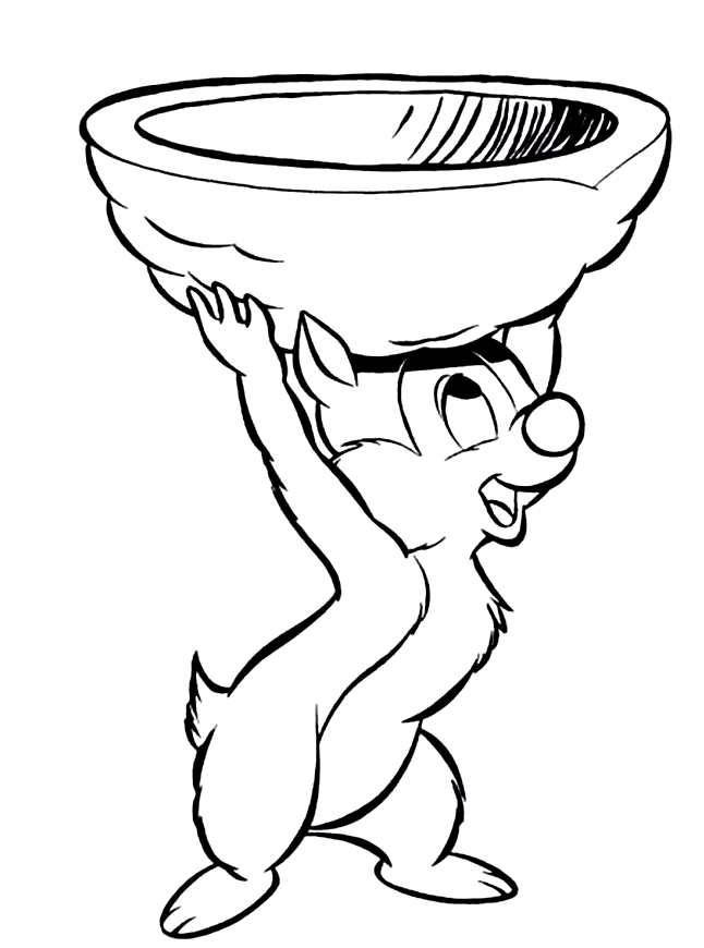 Drawing 21 from Chip and Dale coloring page to print and coloring