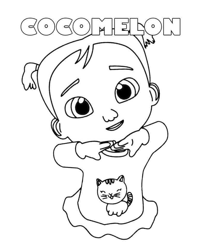 Coloriage 06 de Cocomelon  imprimer et colorier