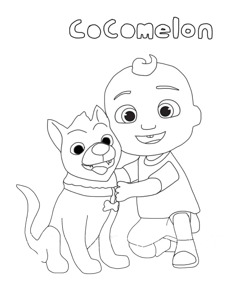 Coloriage 09 de Cocomelon  imprimer et colorier