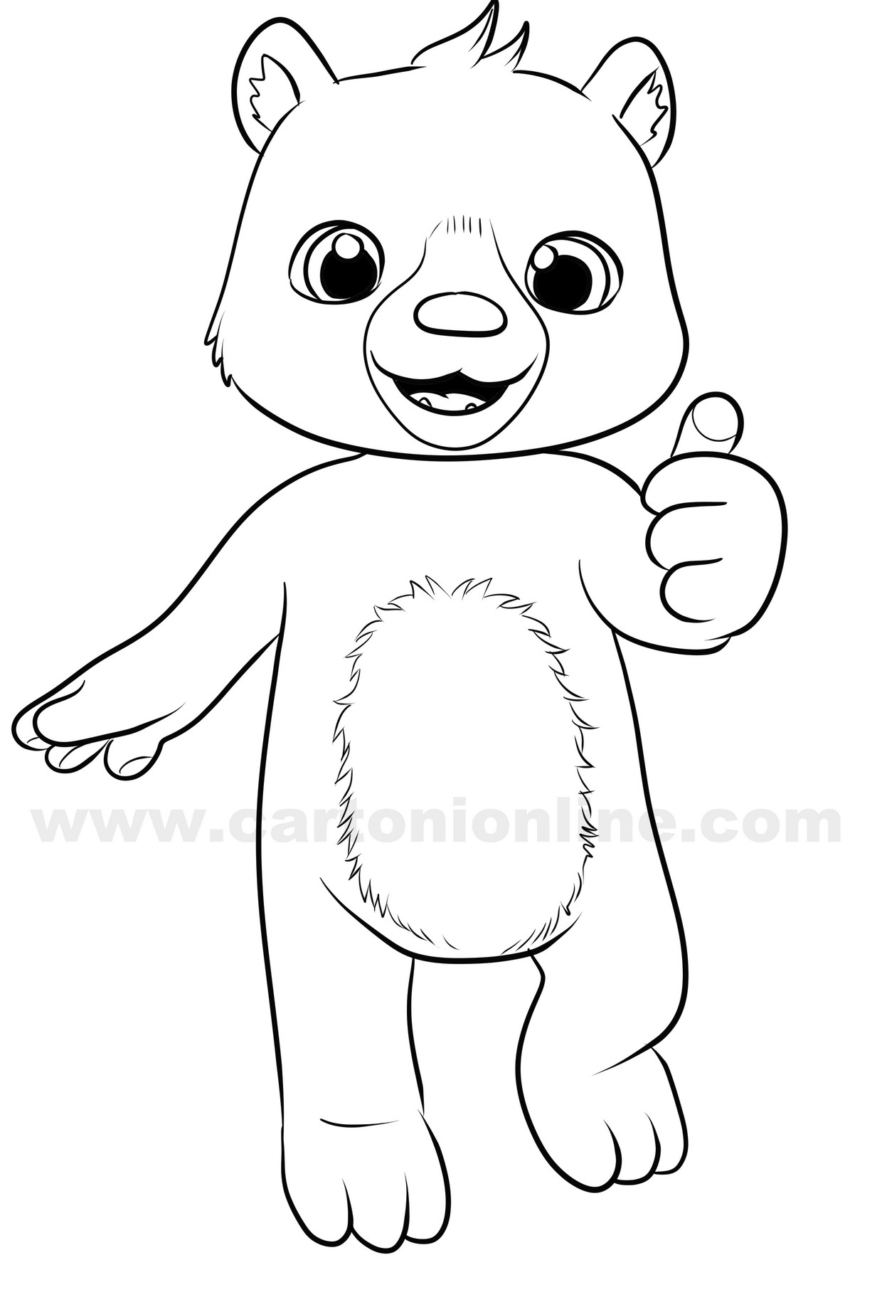 Boba Cocomelon coloring page to print and coloring