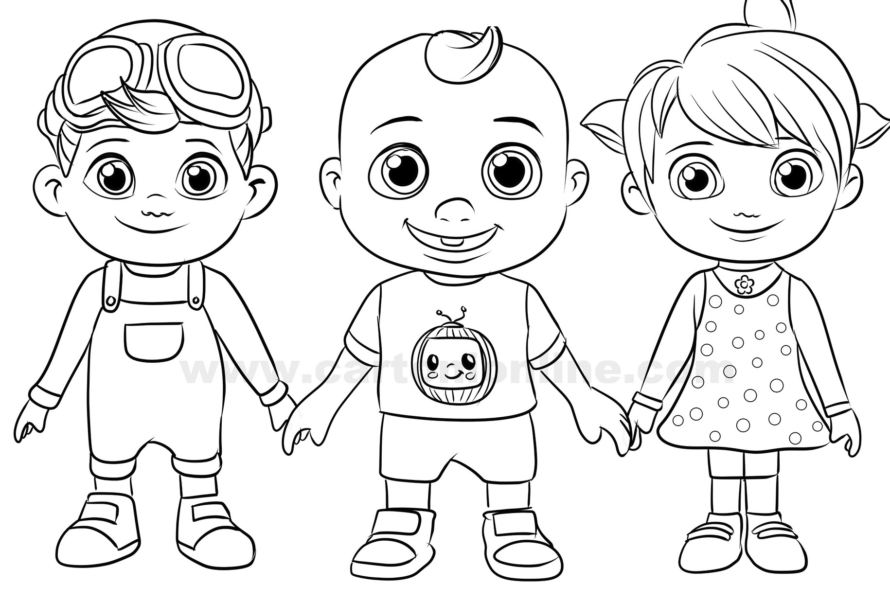 Tom Tom Cocomelon Coloring Page Cocomelon Coloring Pages | Images and ...