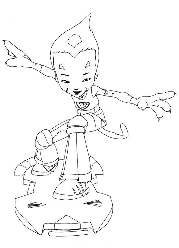 Drawing 8 from Code Lyoko coloring page to print and coloring
