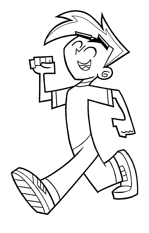 Danny Phantom   coloring page to print and coloring - Drawing 3