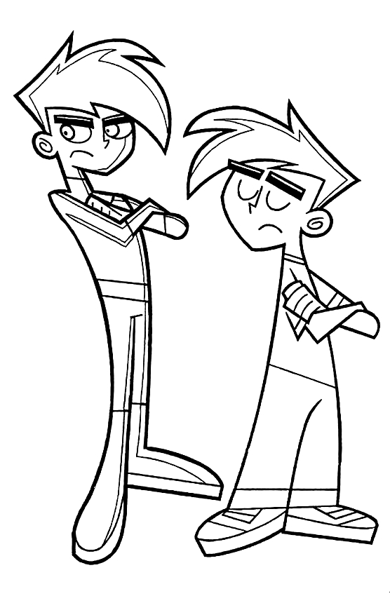 Danny Phantom   coloring page to print and coloring - Drawing 4