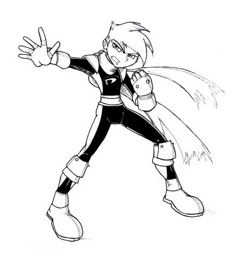 Danny Phantom   coloring page to print and coloring - Drawing 5