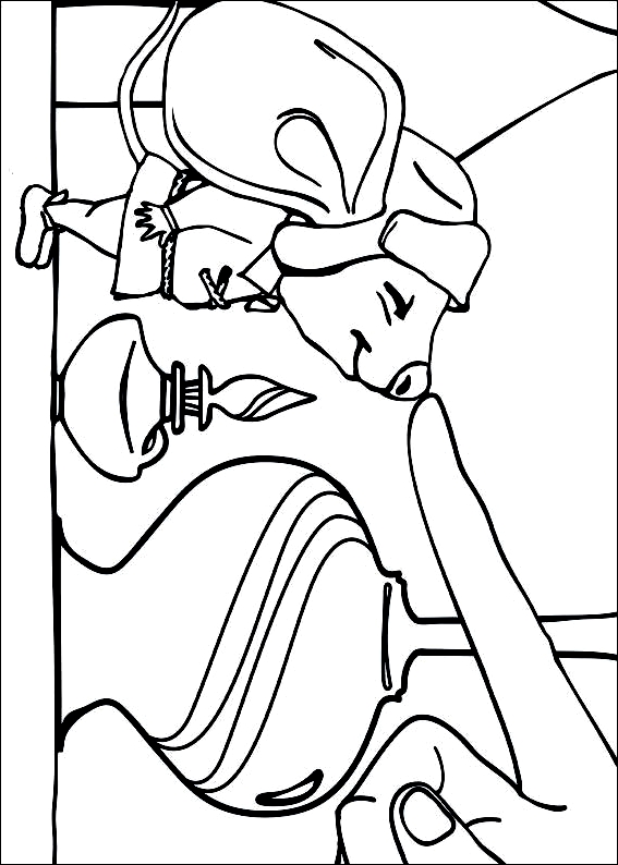 Tegning 5 af Despereaux til at printe og farvelægge