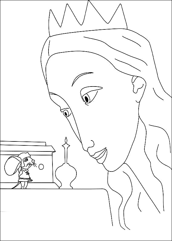 Drawing 14 from Despereaux coloring page to print and coloring