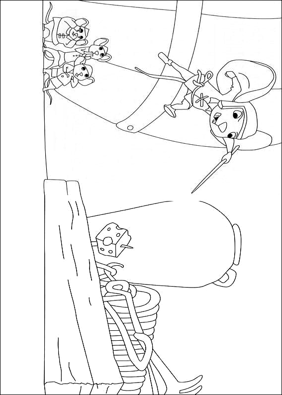Drawing 16 from Despereaux coloring page to print and coloring