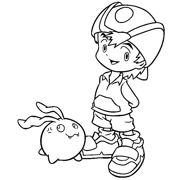 Desenho 6 de Digimon para imprimir e colorir