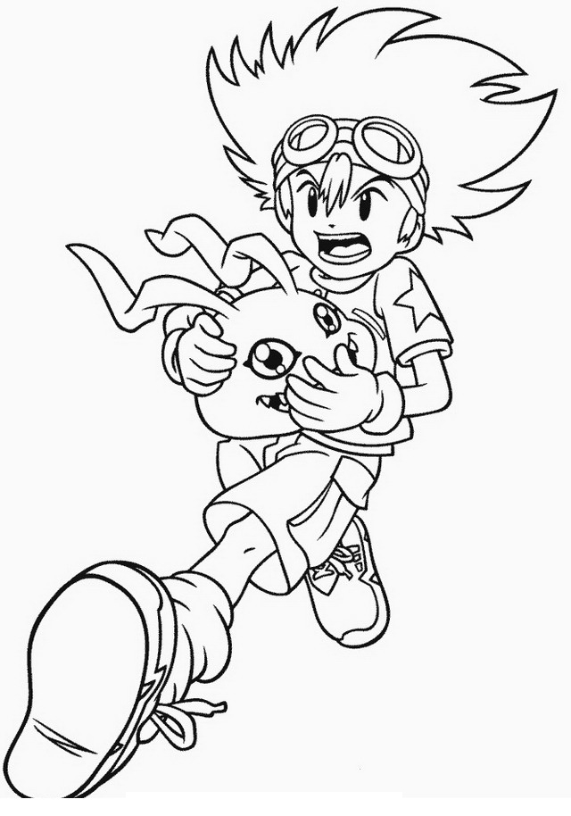 Drawing 24 from Digimon coloring page to print and coloring