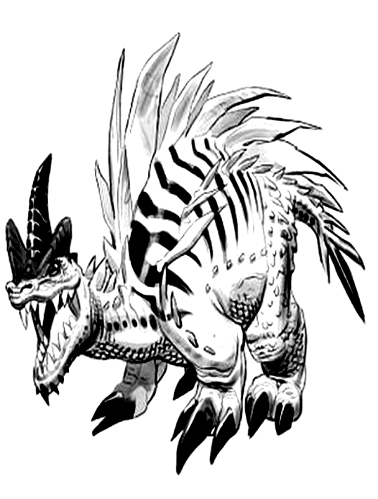 Desenho 1 de Dinofroz para imprimir e colorir