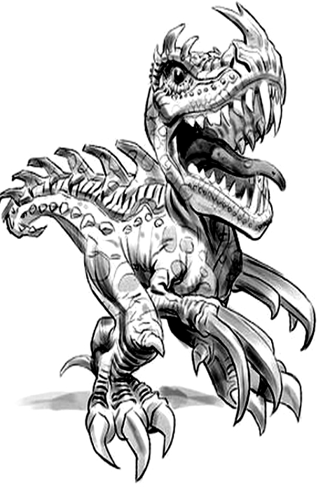 Desenho 3 de Dinofroz para imprimir e colorir