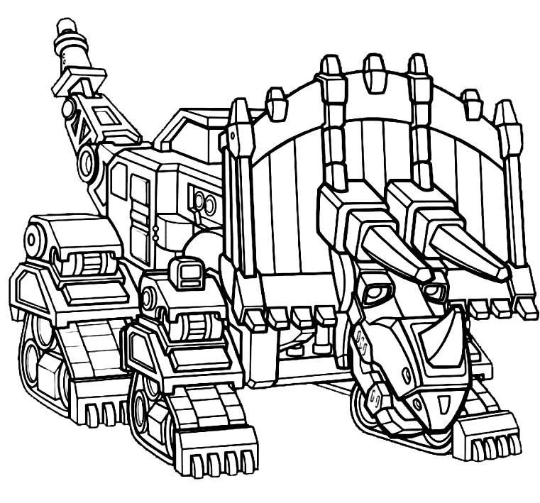 Drawing 5 from Dinotrux coloring page to print and coloring