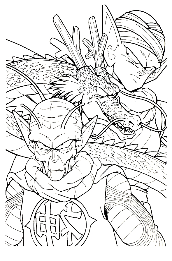 Desenhos do Dragon Ball Z para Imprimir e Colorir