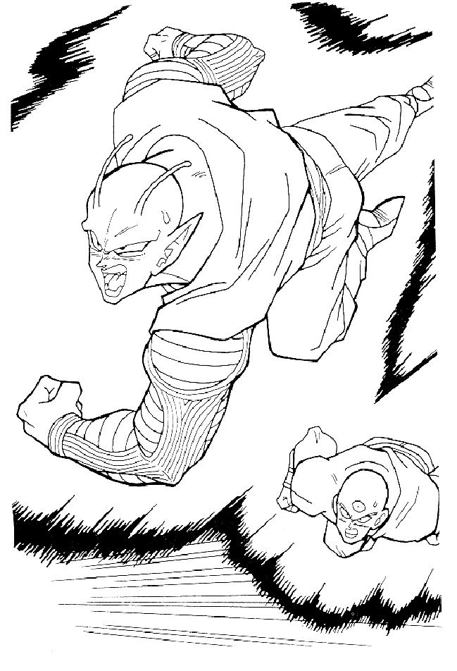 Drawing 23 from Dragon Ball Z coloring page to print and coloring