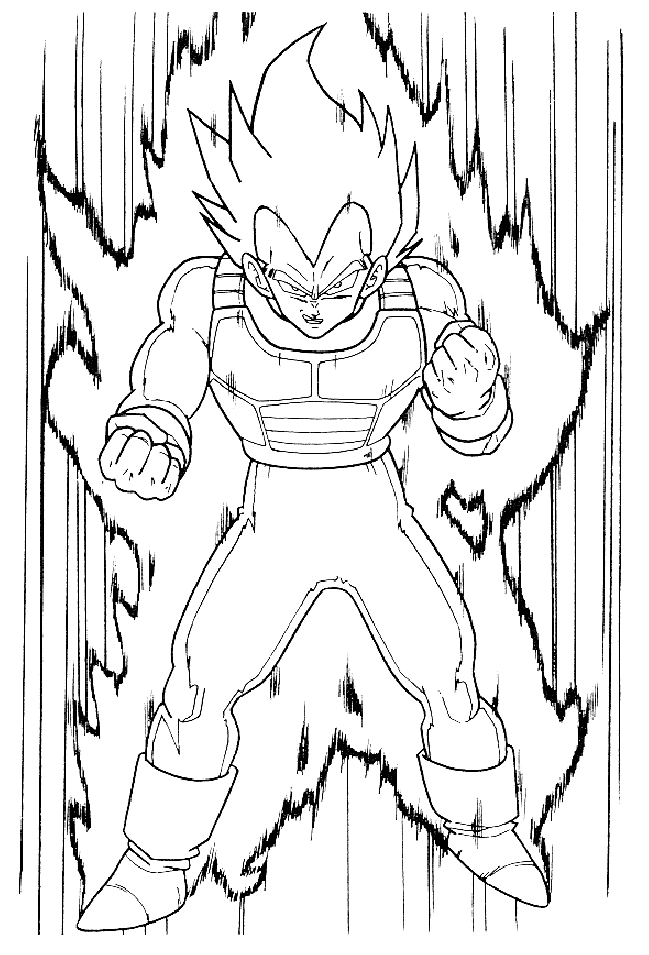 Dibujo 24 Dragon Ball Z para imprimir y colorear