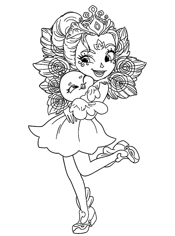 Drawing 7 from Enchantimals coloring page to print and coloring