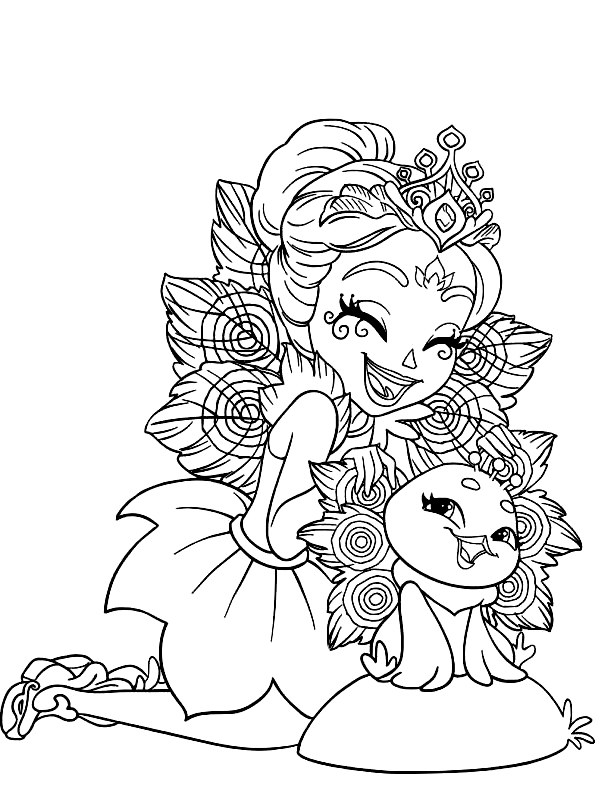 Drawing 22 from Enchantimals coloring page to print and coloring