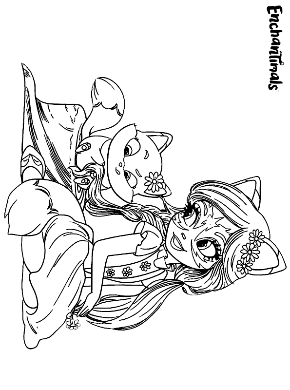 Drawing 24 from Enchantimals coloring page to print and coloring