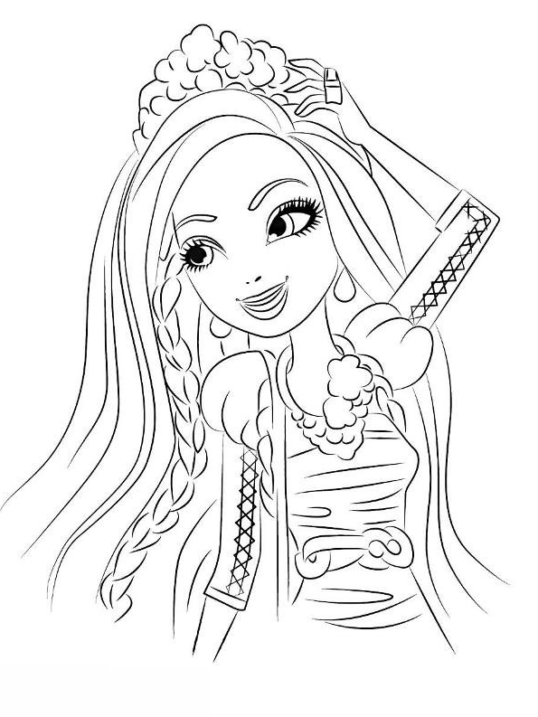 Drawing 16 from Ever After High coloring page to print and coloring