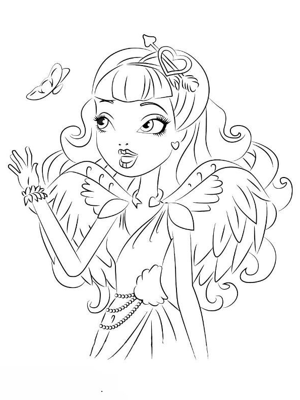 Drawing 18 from Ever After High coloring page to print and coloring