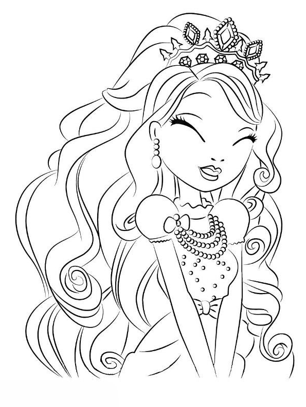 Drawing 22 from Ever After High coloring page to print and coloring