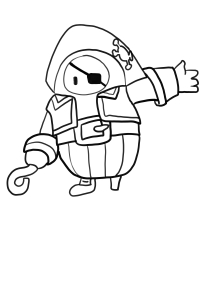 Fall Guys coloring page