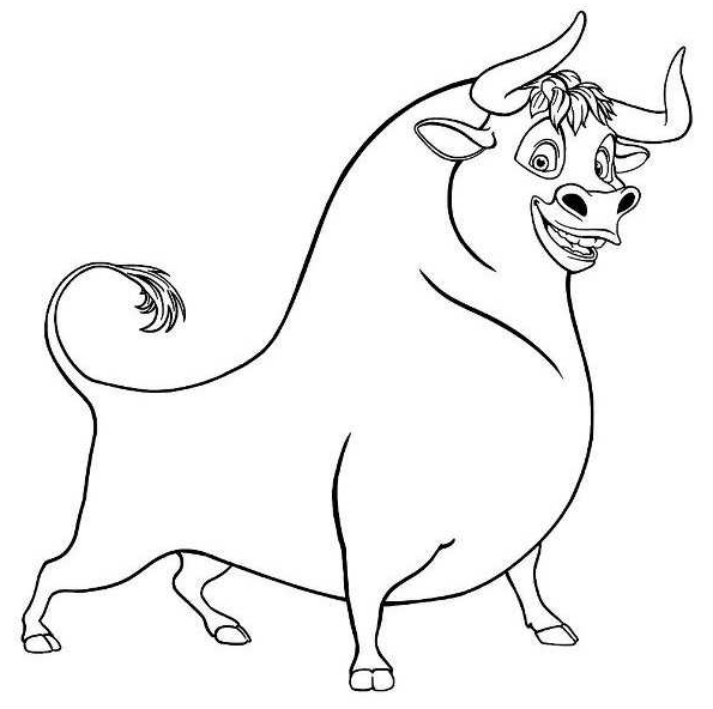 Desenho 1 de Ferdinand para imprimir e colorir