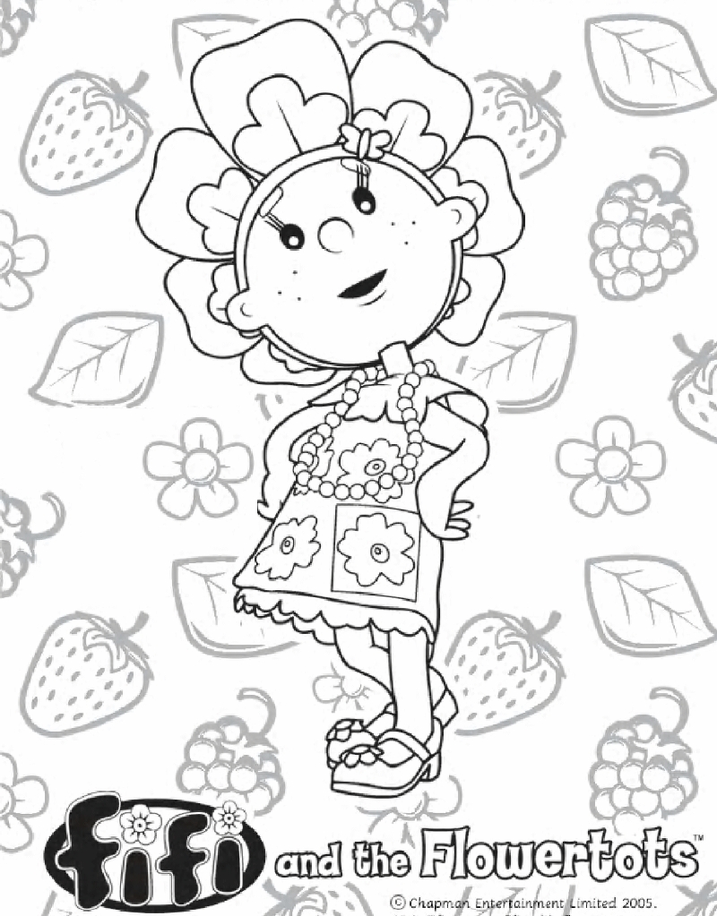 Desenho de Fifi e os Floriguinhos para imprimir e colorir