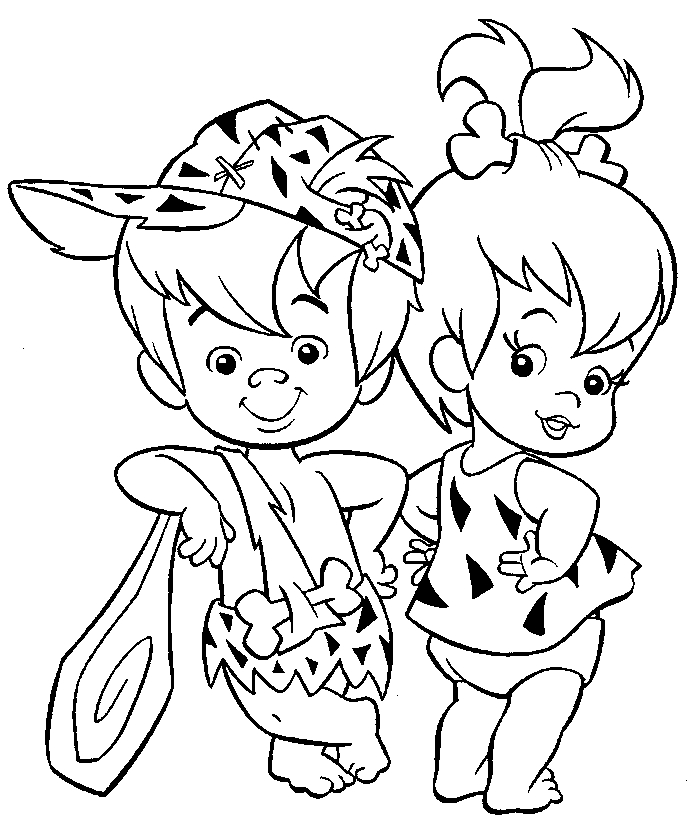 Drawing 16 from The Flintstones coloring page to print and coloring