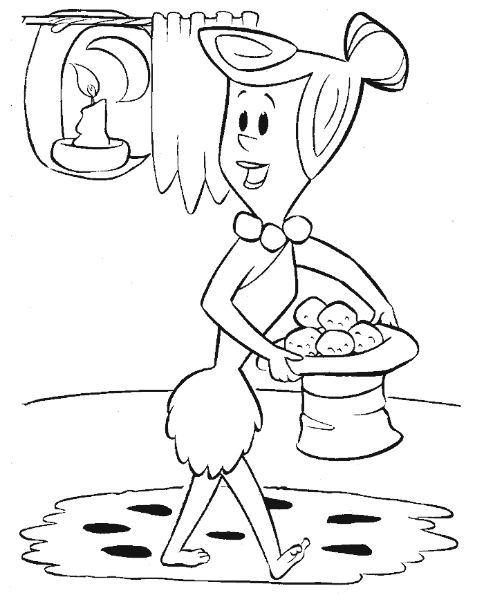 Drawing 20 from The Flintstones coloring page to print and coloring