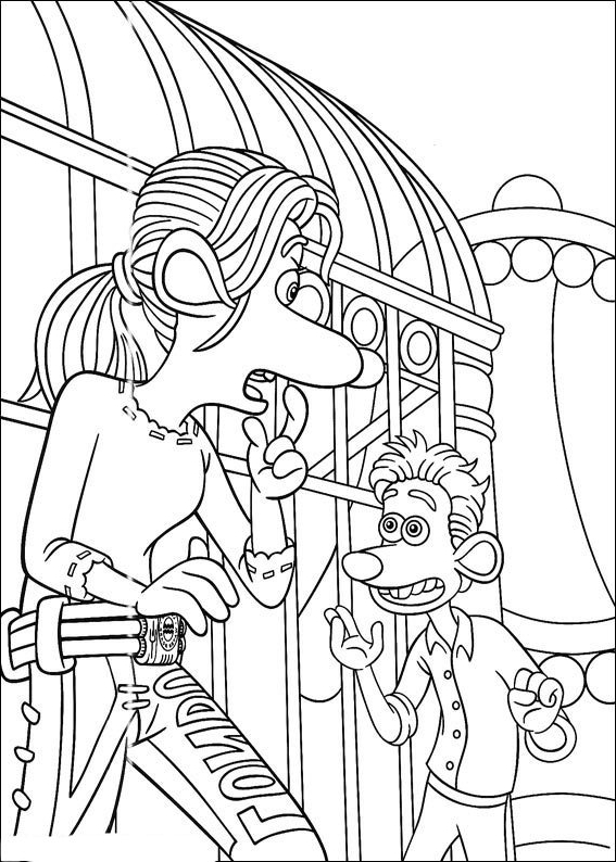 Coloriage 6 de Souris City  imprimer et colorier