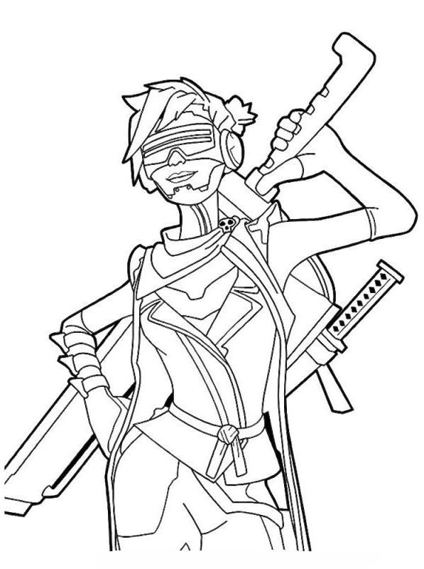 Drawing 15 from Fortnite coloring page to print and coloring