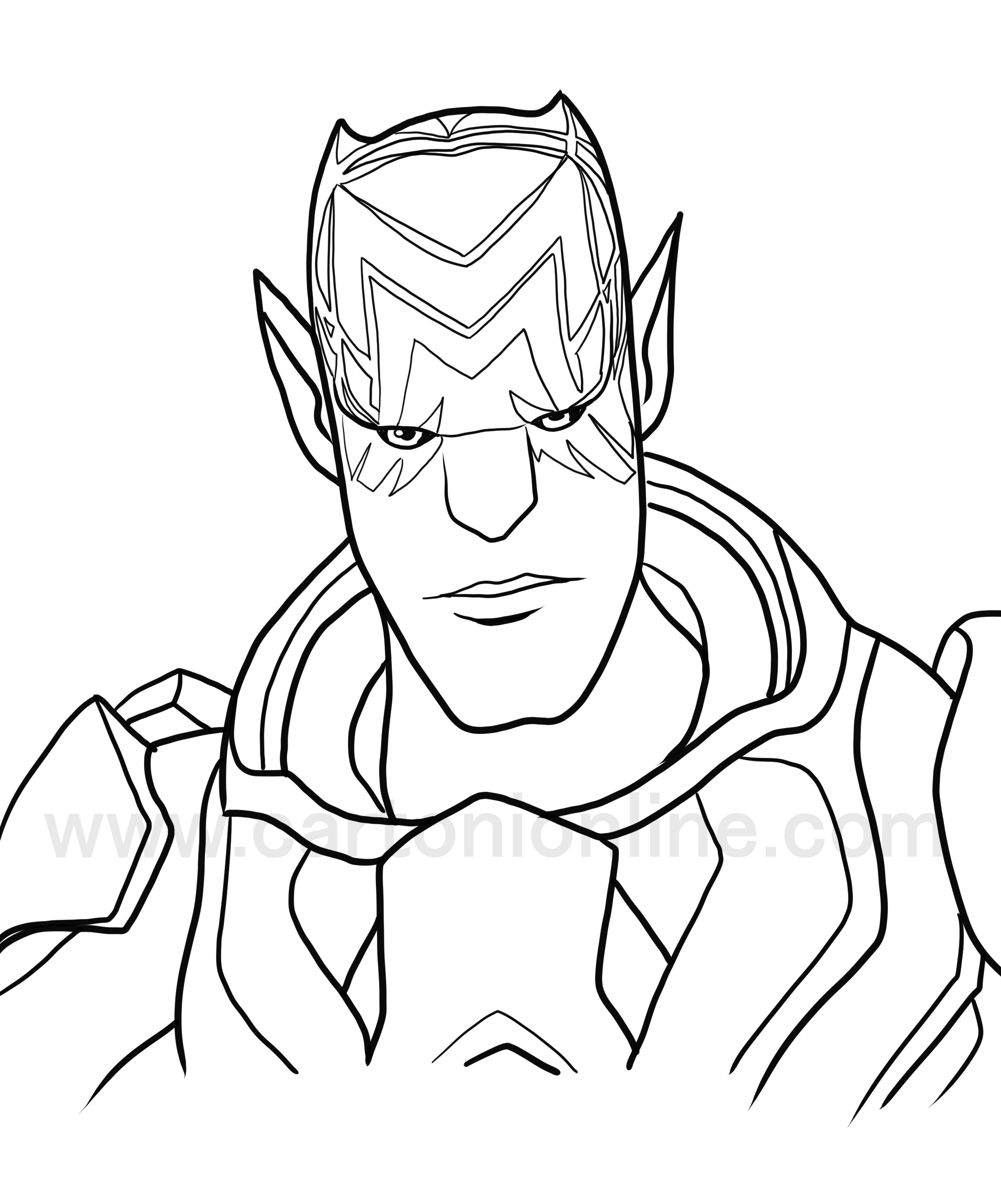 Kymera from Fortnite coloring page to print and coloring