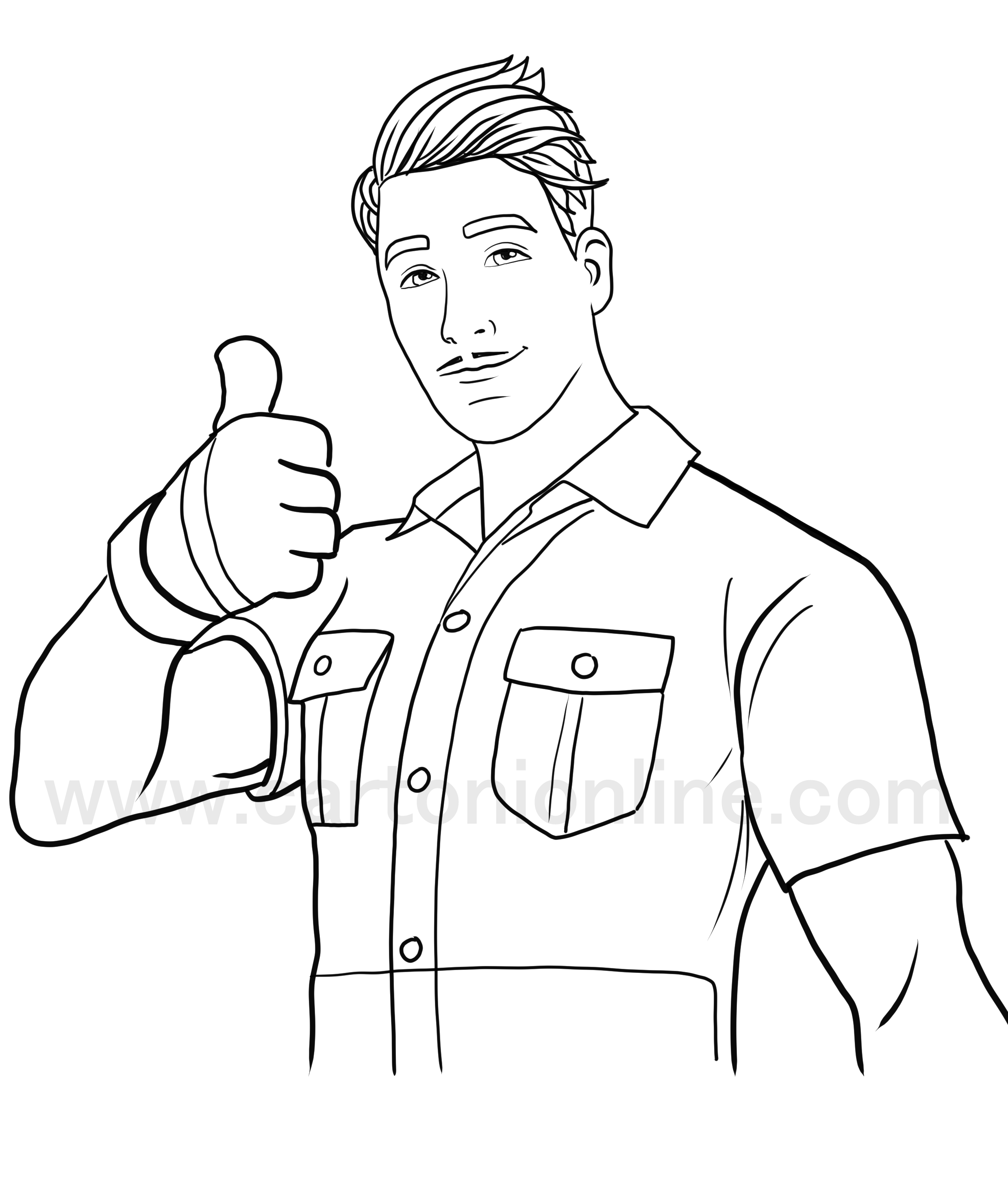Lazarbeam from Fortnite coloring pages to print and coloring