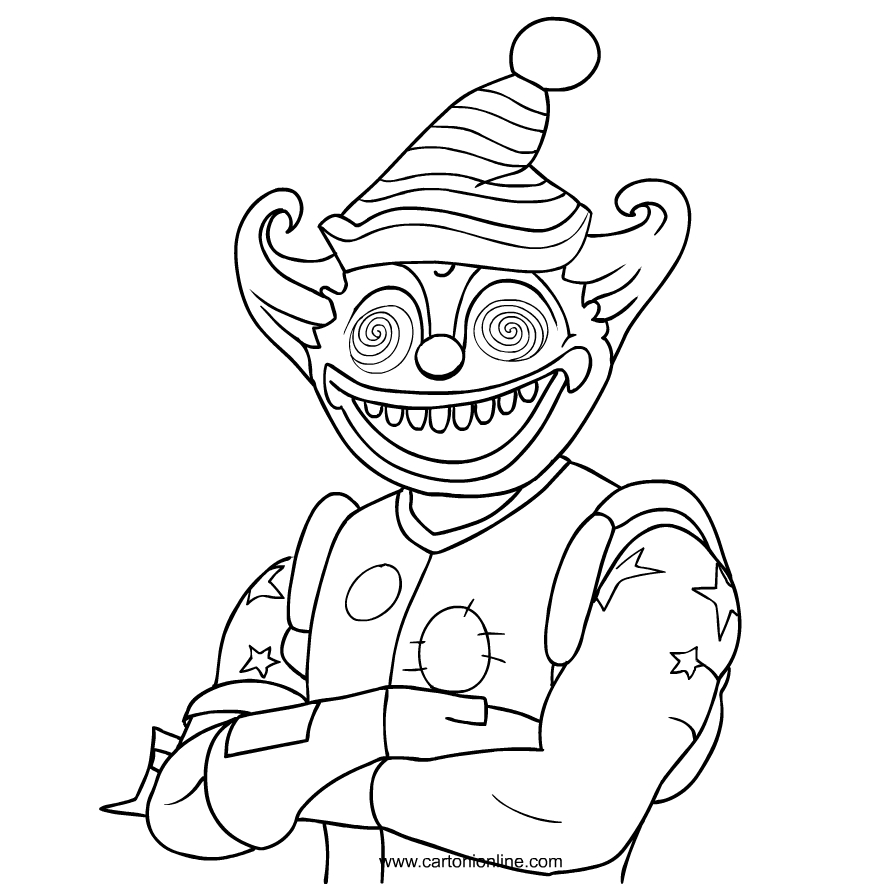 Nite Nite from Fortnite coloring page to print and coloring