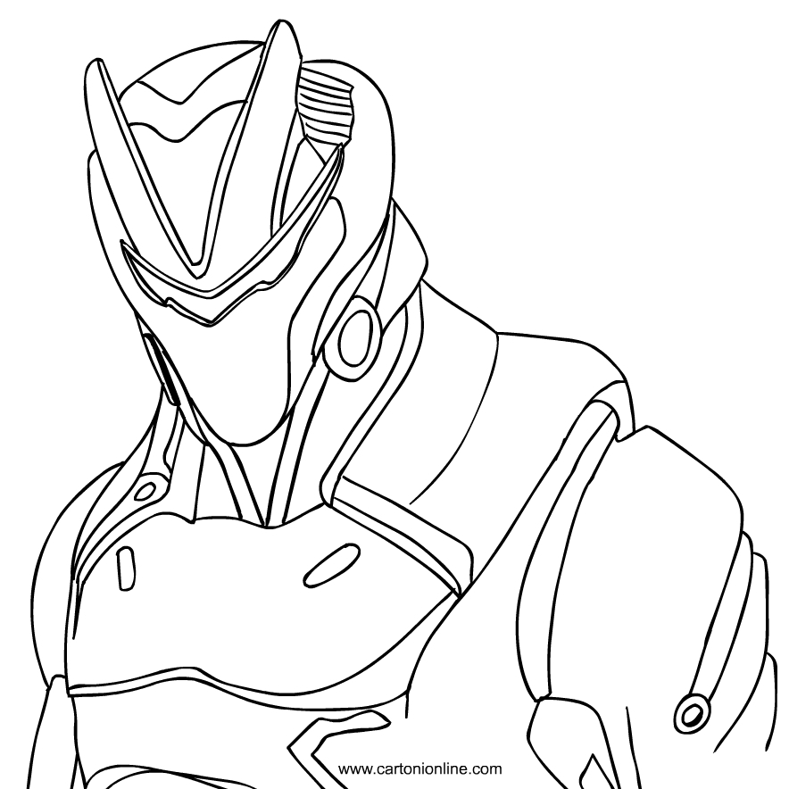 Omega from Fortnite coloring page to print and coloring