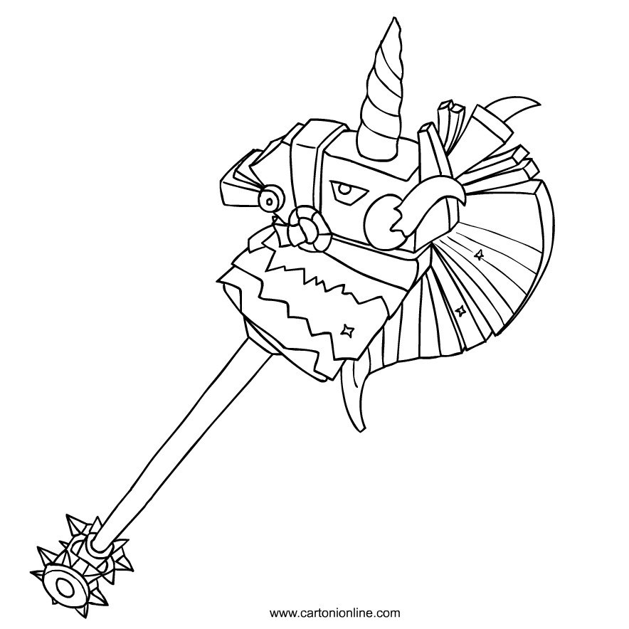 Thunder Crash from Fortnite coloring page to print and coloring