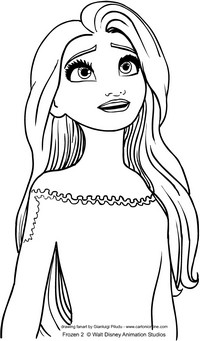 Coloriage de La Reine des neiges 2