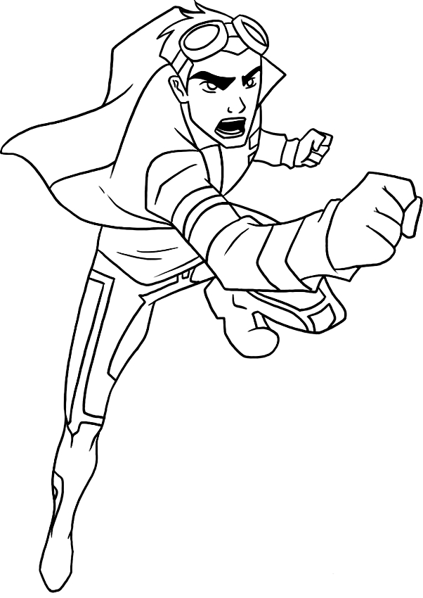 Drawing 1 from Generator Rex coloring page to print and coloring